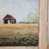 Farmhouse Painting on Canvas, Framed