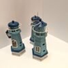 Lighthouse Tealight Holders, Set of 3, Summer Decor