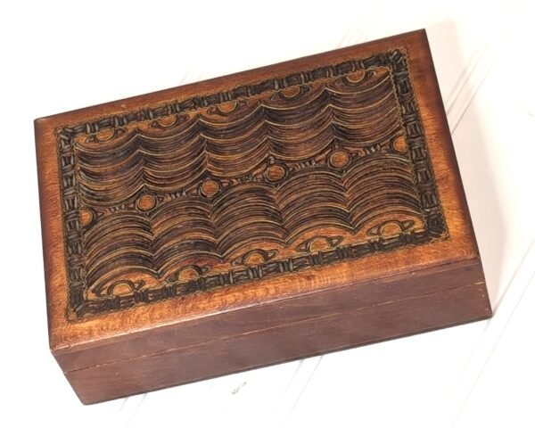 Wood Jewelry Trinket Box