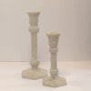 Faux Concrete Taper Candlesticks