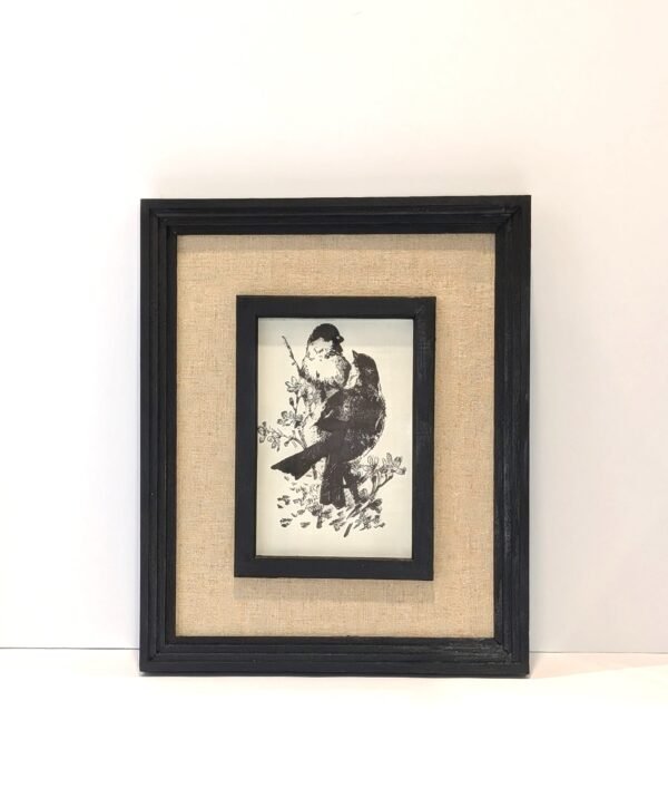 Black Frame Bird Wall Art