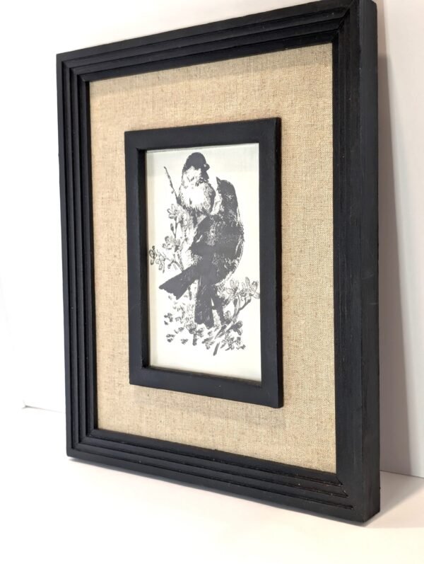 Black Frame Bird Wall Art