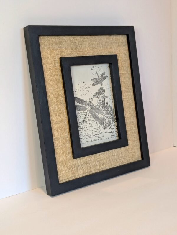 Black Frame Dragonfly Wall Art Decor