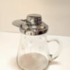 MCM Water Pitcher, Clear Glass, Etched , Starburst Design