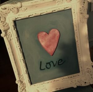 Framed Walll Art Love Sign