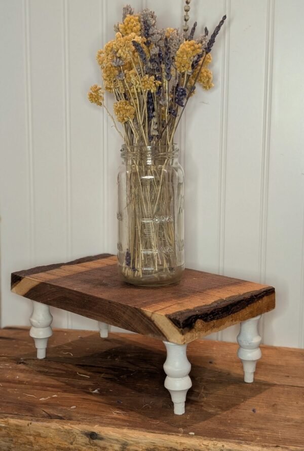 Live Edge Walnut Riser, For Centerpiece Tablescape