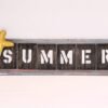 Summer Sign, Beach Wall Art Decor, 3-D