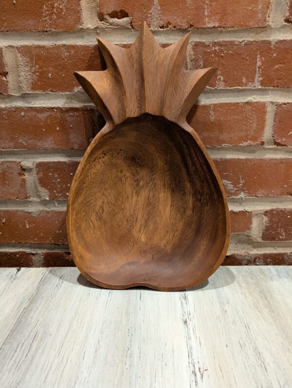 Wooden Bowl Pineapple Shaped kitchen Decor