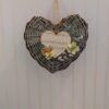 Double Sided Heart Basket Storage Wall Art Wreath