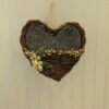 Double Sided Heart Basket Storage Wall Art Wreath