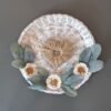 Boho Style Faux FLoral Wicker Wreath Wall Art