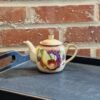 Vintage Lefton Teapot with Gold and Fruit Accents