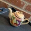 Vintage Lefton Tea Pot with Gold and Fruit Design