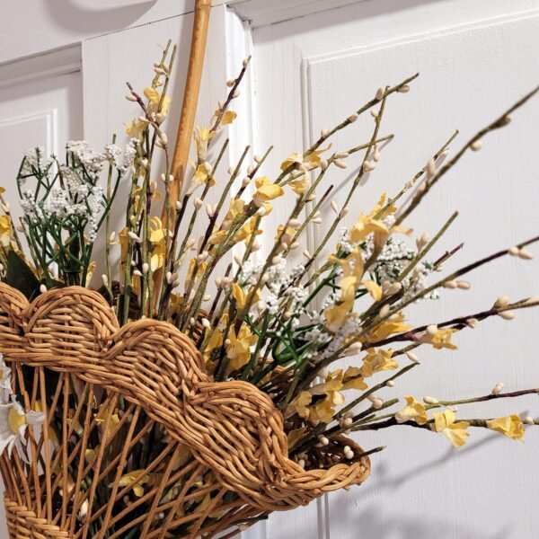 AC-41C Umbrella Floral Wreath, Spring Wall Decor