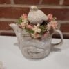 Spring Decor teapot centerpiece