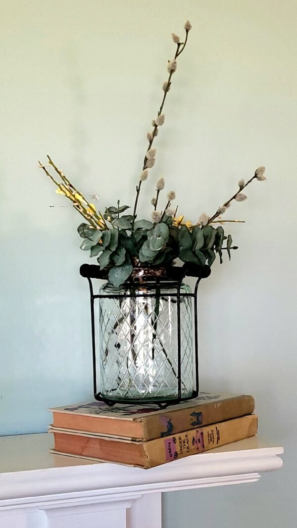 Vintage Style Vase Glass Jar