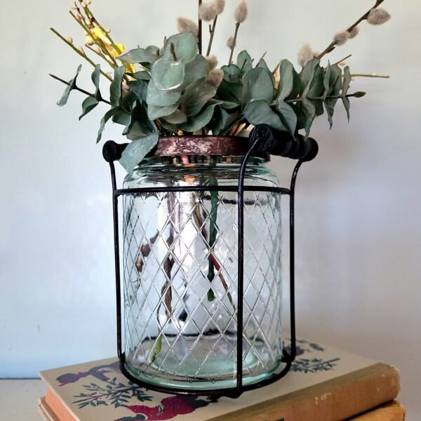 Vintage Style Vase Glass Jar