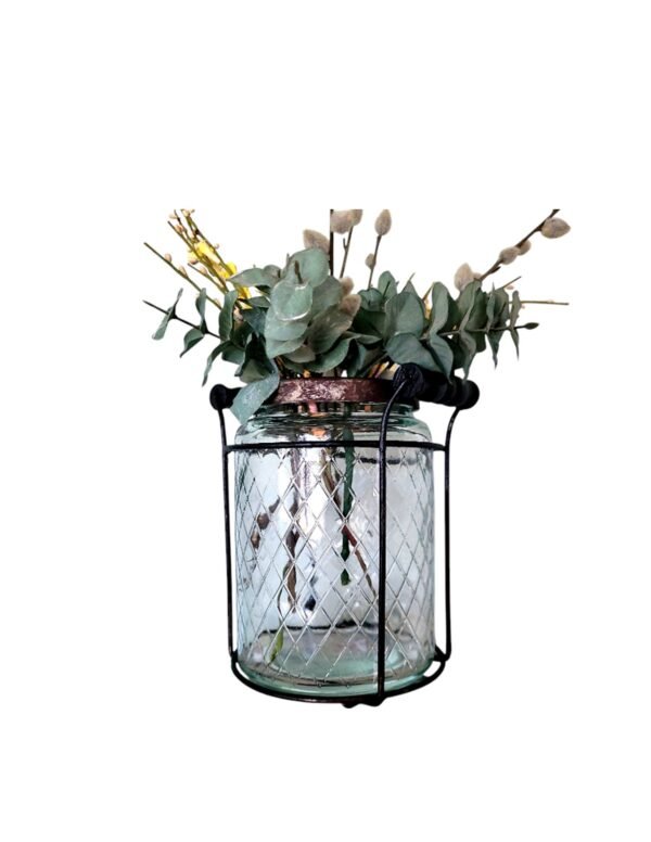 Vintage Style Vase Glass Jar