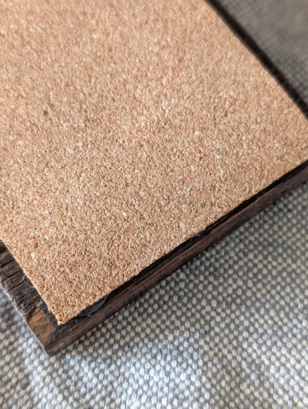 Handmade Wood Coasters with Cork Back, Set of 4