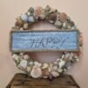 Beach Shell Wreath with Beach Sign
