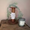 PXL_20260728_191038744 Vintage Spool and Handmade Floral Jar