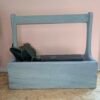 Modern Farmhouse Painted Wood Caddy