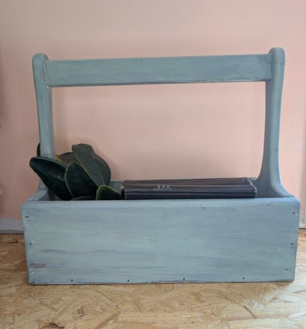 Modern Farmhouse Painted Wood Caddy